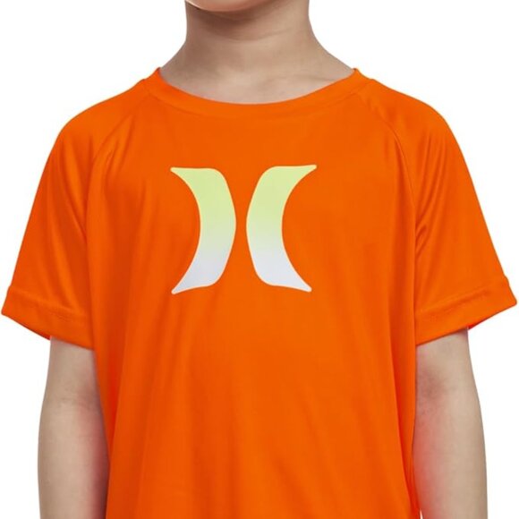 Hurley, NWT, Boys Rash Guard Swim Shirt UPF 50+ - Picture 6 of 8